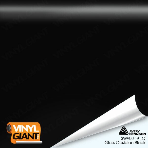 Avery Dennison SW900 Gloss Obsidian Black Vinyl Wrap Film SW900-191-O