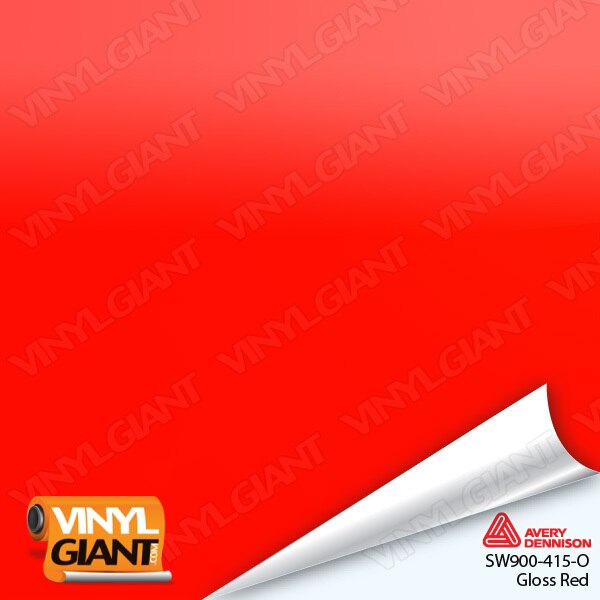 Avery Dennison SW900 Gloss Red Vinyl Wrap Film SW900-415-O