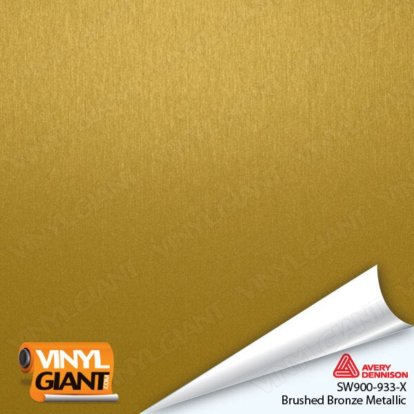 Avery Dennison SW900 Brushed Bronze Metallic Vinyl Wrap Film SW900-933-X