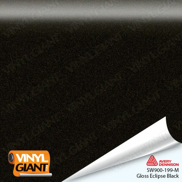 Avery Dennison SW900 Gloss Eclipse Black Vinyl Wrap Film SW900-199-M