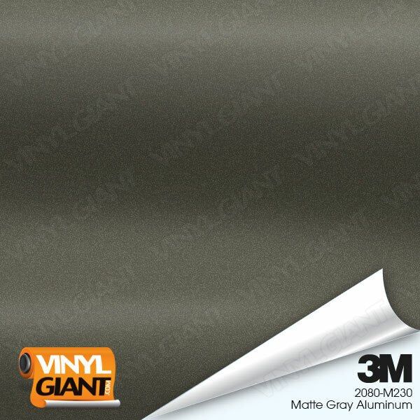 3m matte gray aluminum