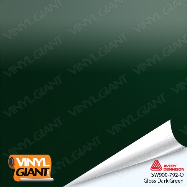 Avery Dennison SW900 Gloss Dark Green Vinyl Wrap Film SW900-792-O