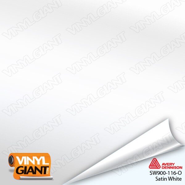 Avery Dennison SW900 Satin White Vinyl Wrap Film SW900-116-O